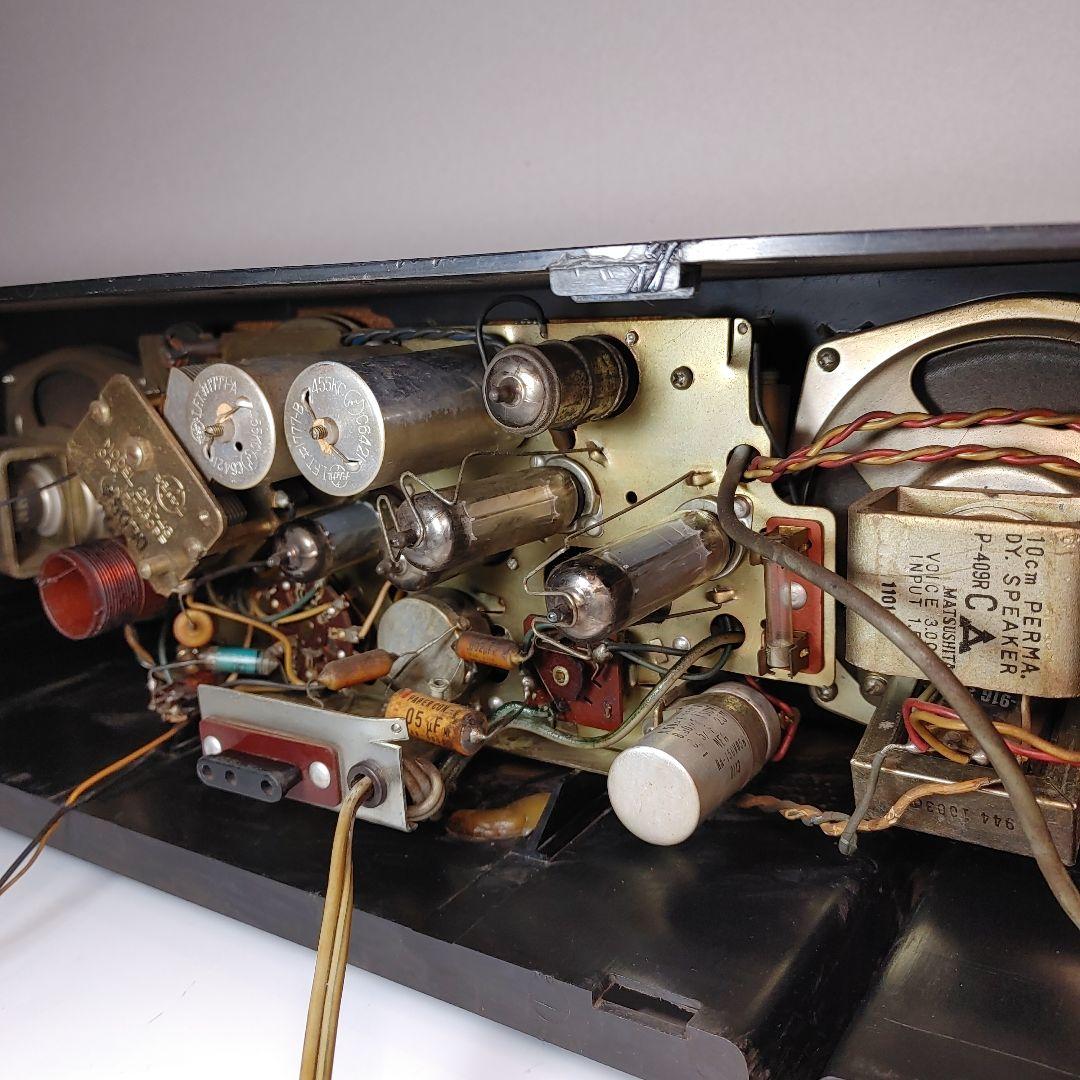 松下電器　真空管ラジオ　DX-365    動作品。アンティーク　オブジェにも
