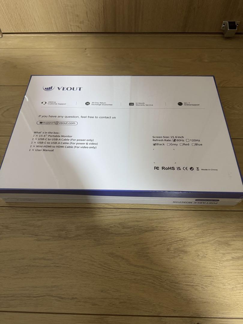 VEOUT 15.6インチ ポータブルモニターフルHDモバイルモニター新品未使用