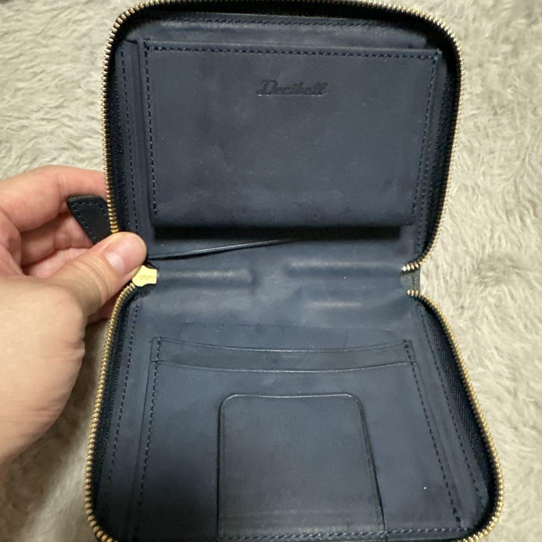 デシベル 財布 ネイビー