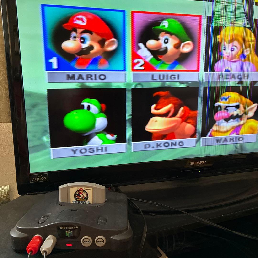 NINTENDO64 本体とスーパーマリオ マリオカート 実況パワプロプロ野球傷や汚れあり YUZUMIYA_COM