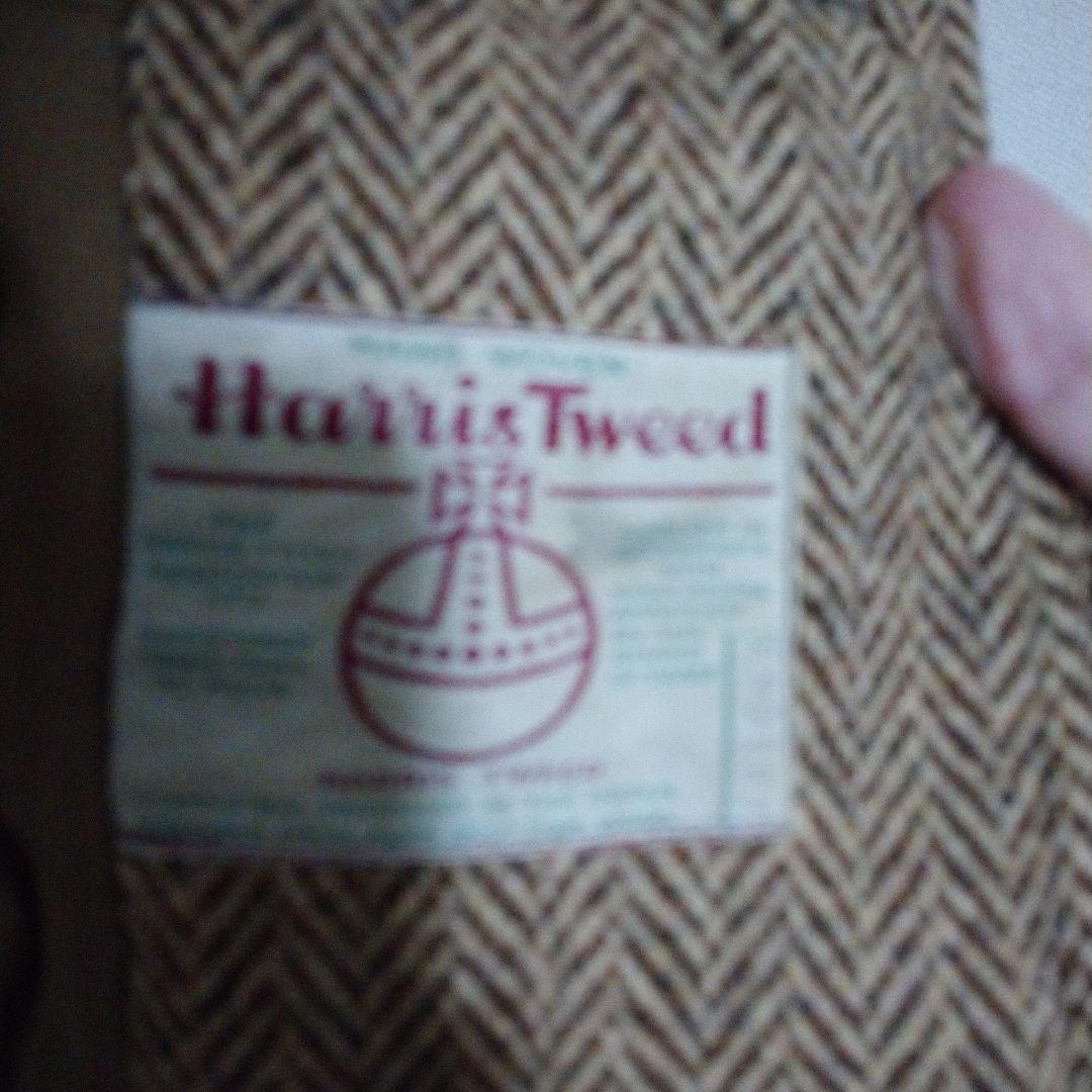 70s USA製 ヴィンテージ Hariss Tweed ハリスツイード コート