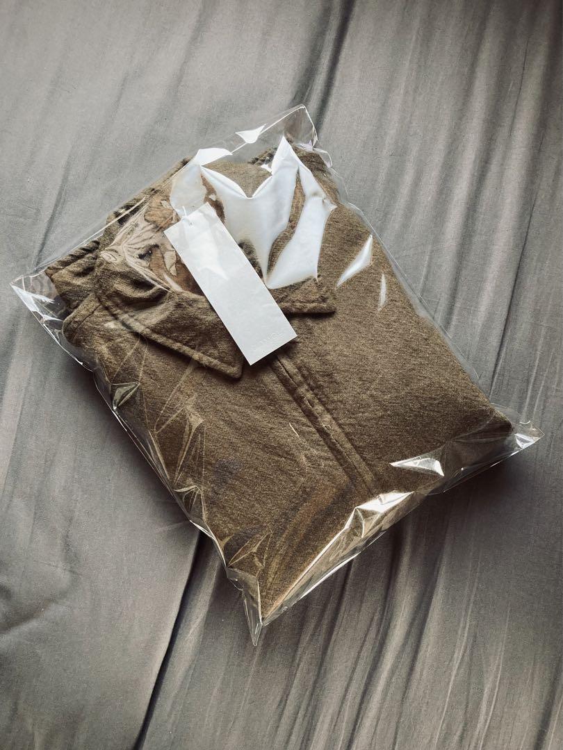 COMOLI / KHAKI 縮絨ウール ジップショートジャケット サイズ3 49,800円