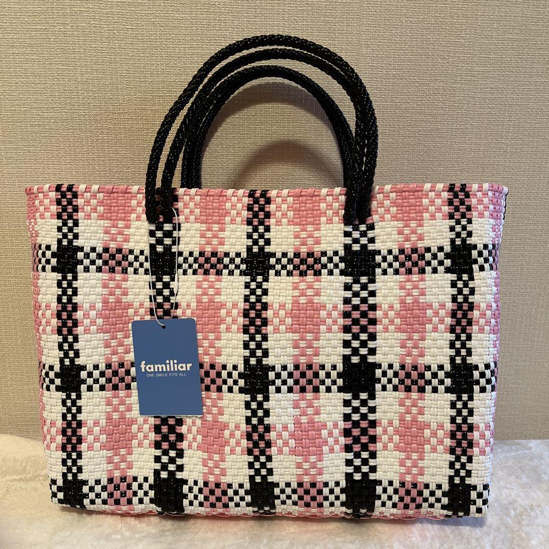 新品】ファミリア メルカドバッグ ピンク - メルカリ