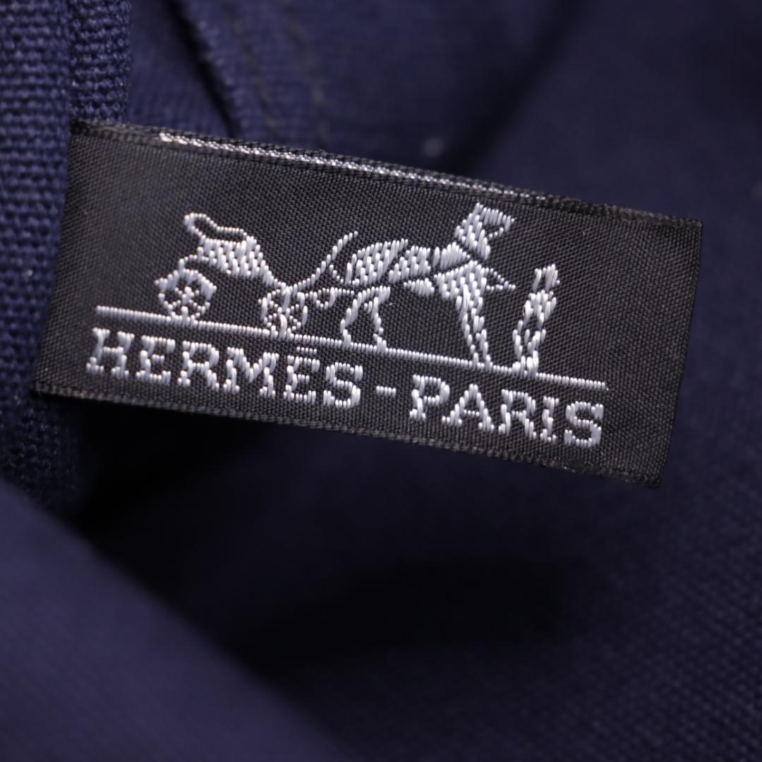 レア！Hermes　フールトゥ　MM　新型　ハンドバッグ　キャンバス　バイカラー