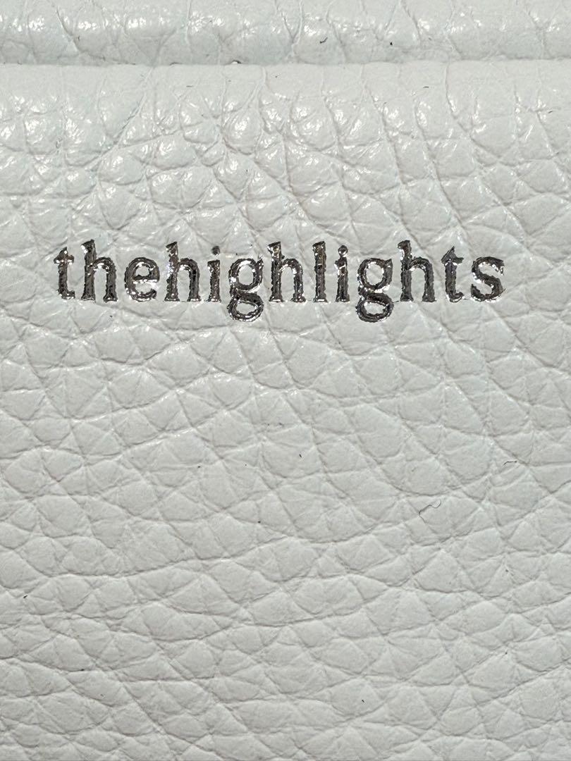 ザハイライツ mini pouch low white／ホワイト新品