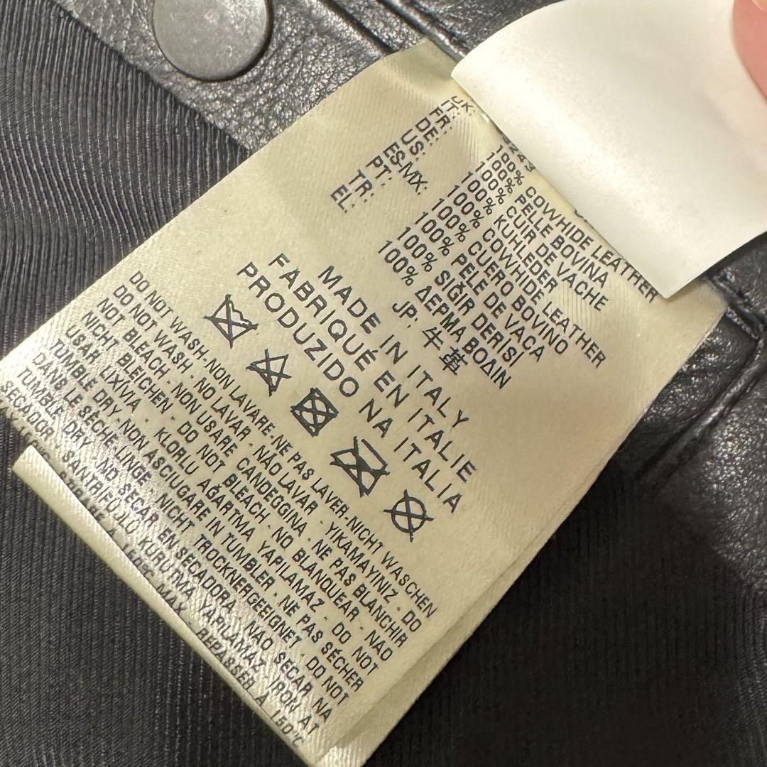 DIESEL BLACK GOLD レザー ライダース サイズ40 ブラック