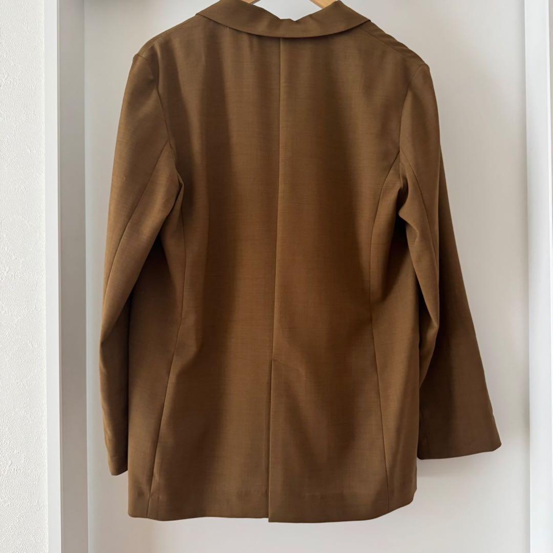 リヴドロワ】ストレッチツイルテーラードジャケット ブラウン