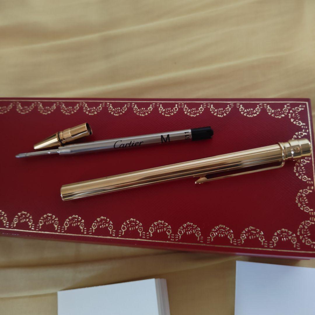 【希少カラー・良品】カルティエ サントス ボールペン ST150183 ゴールド