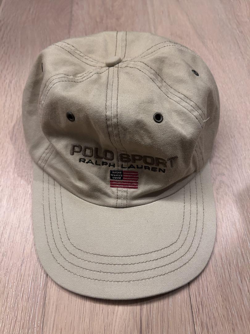 希少 90's POLO SPORT ベージュキャップ Ralph Lauren - メルカリ