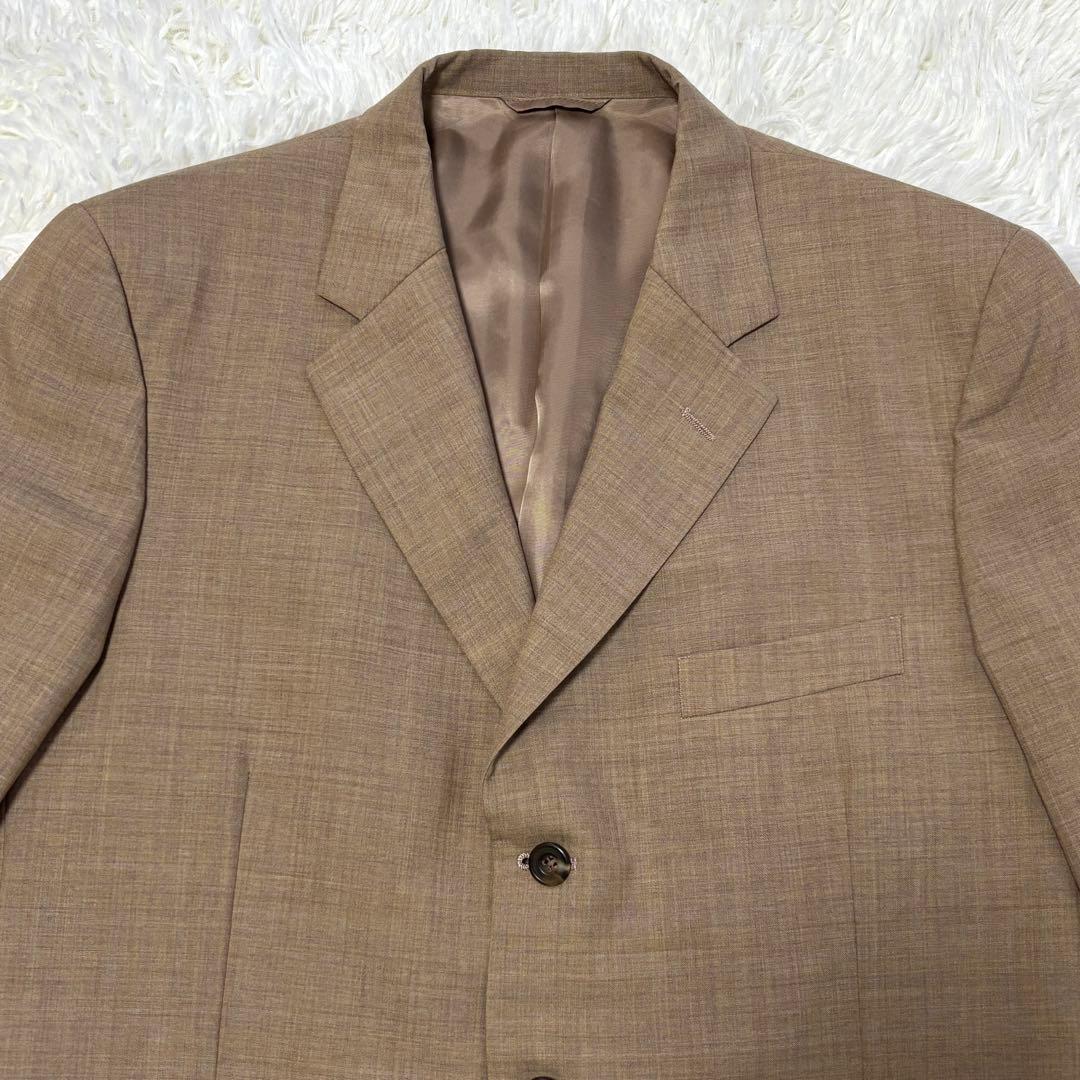 【美品】Lサイズ ハケットロンドン スーツ チェックベージュ セレモニー