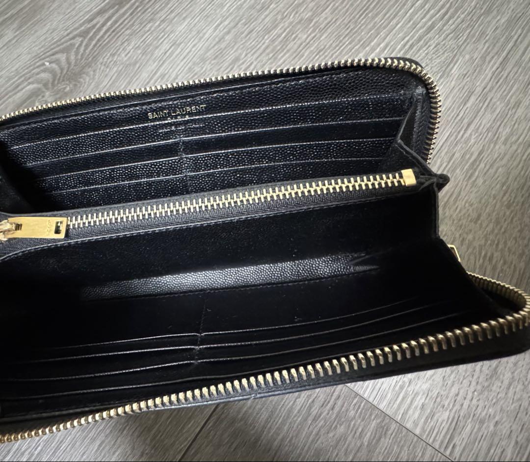 SAINT LAURENT イヴサンローラン YSL ブラック 長財布