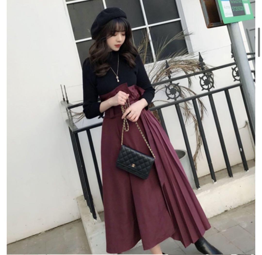 美品✨SNIDEL スナイデル ♥ マテリアルドッキングニットワンピース S