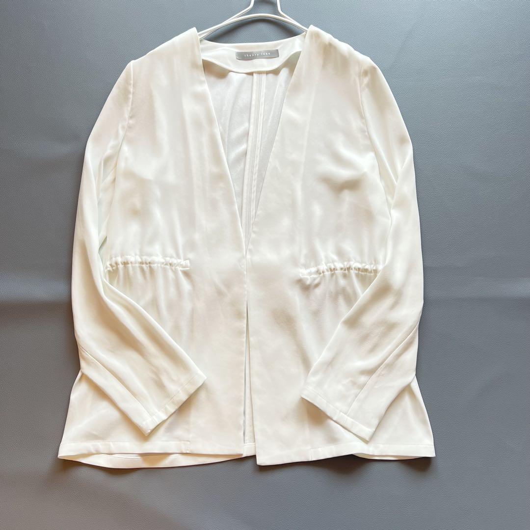 美品☆セオリーリュクス　FLONEN FLOWジャケット洗えるニュアンスカラー
