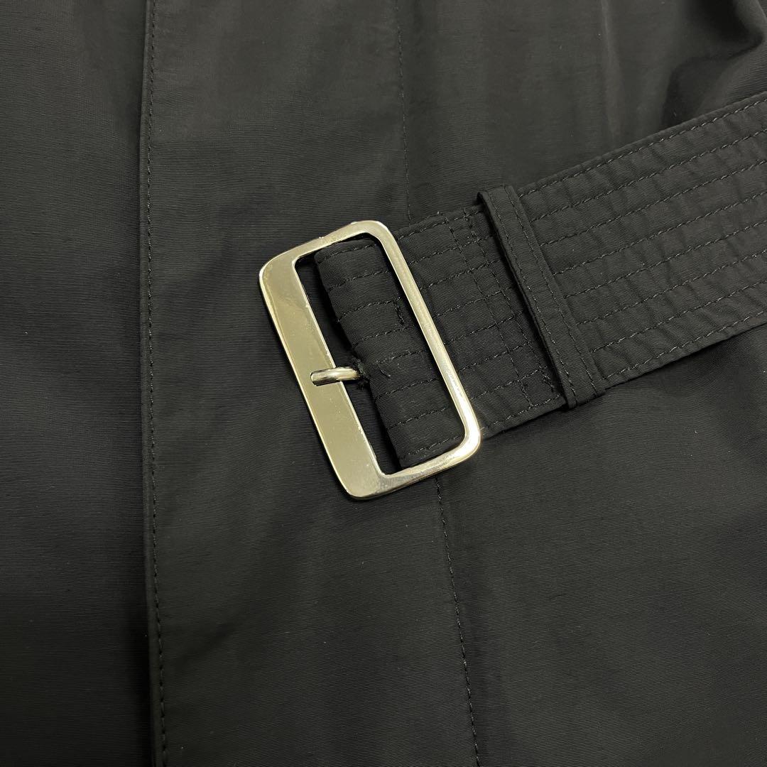 ARMANI COLLEZIONI ステンカラーコート ブラック 48 ベルト付