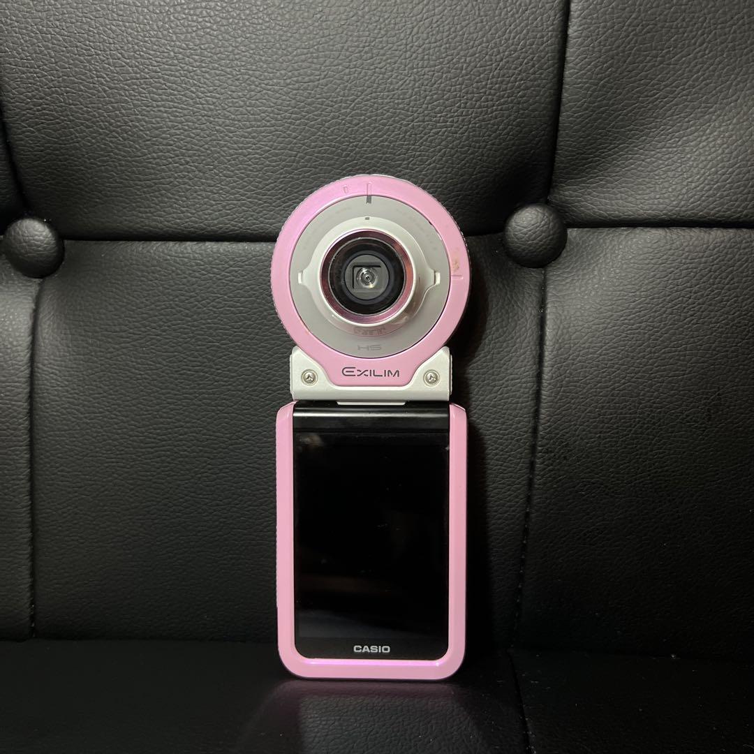 【CASIO EX-FR100L】 デジタルカメラ 自撮りカメラ ピンク
