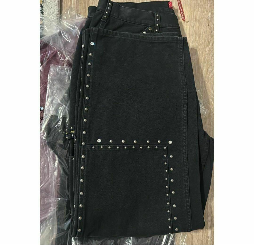 Supreme Simon Studded Double Knee Pant 黒