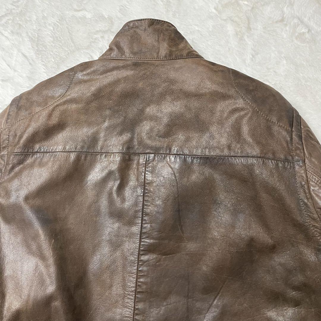 00s GAP ギャップ レザージャケット カウレザー 牛革 ブラウン 常田大希