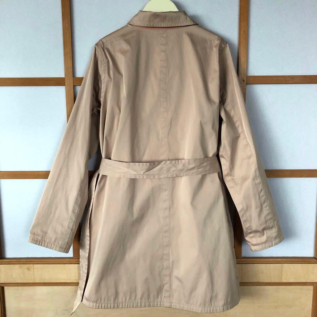 新品 ピノーレ ステンカラー リバーシブル ハーフ コート バイカラー L