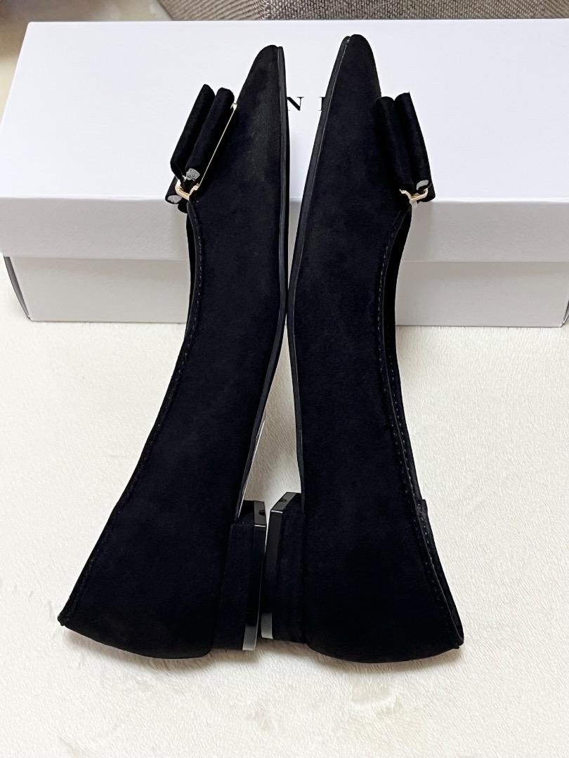 【新品】RANDA モノグラムパーツリボンフラットパンプス