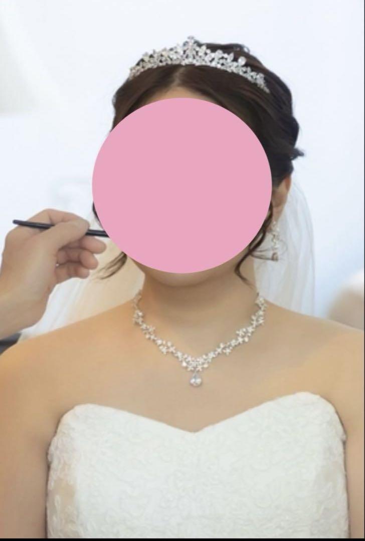 【断捨離】STELLA BRIDAL クリスタル ティアラ ネックレスイヤリング