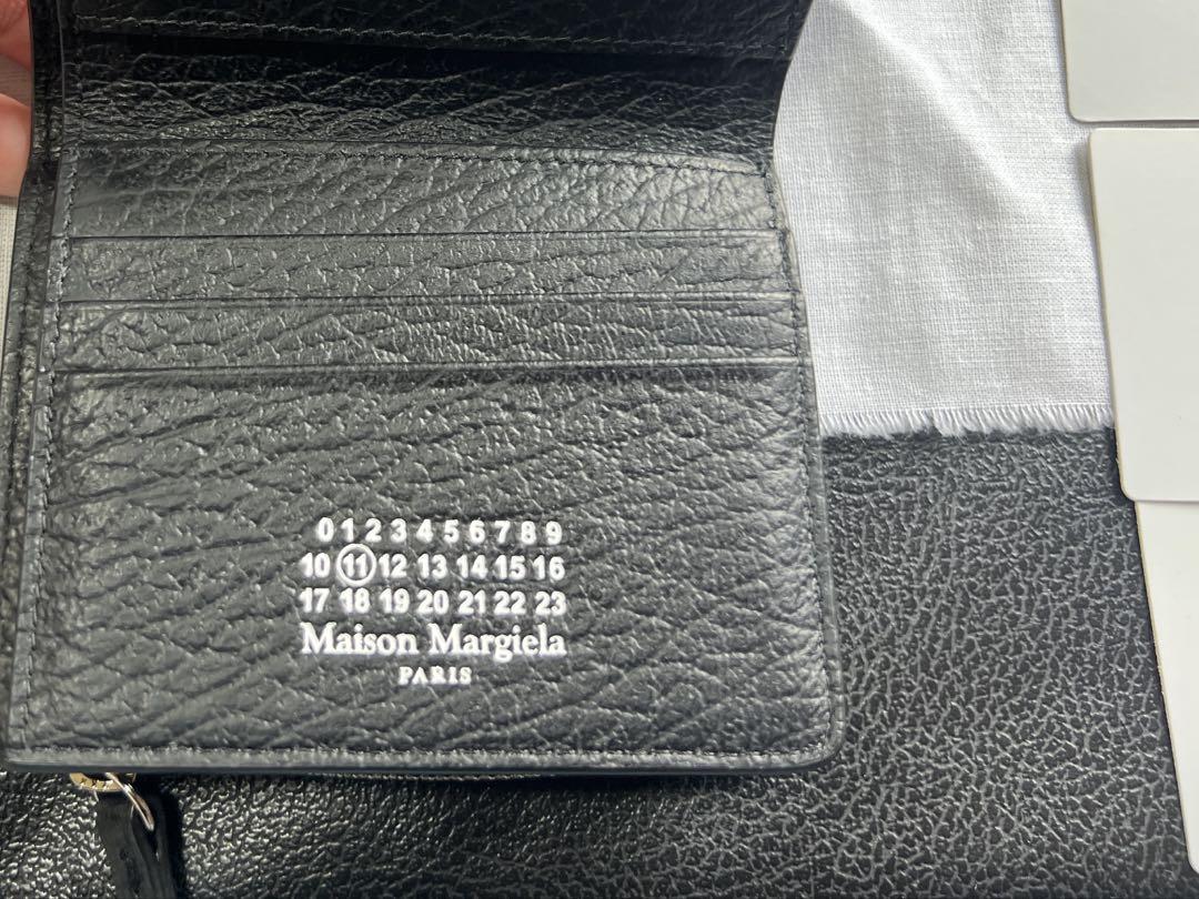 Maison Margiela グレイニーレザー フリップフラップ ウォレット