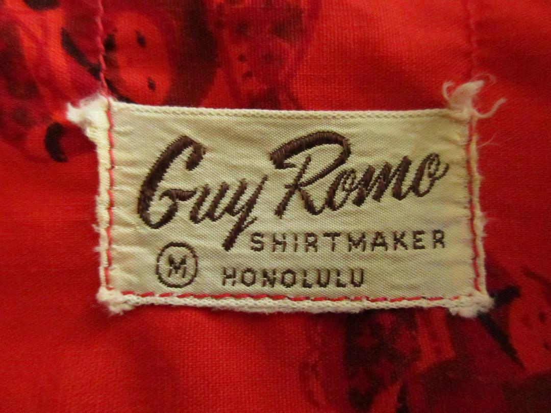 ★Guy Romo推定'60s大原女総柄コットンアロハシャツ/和柄