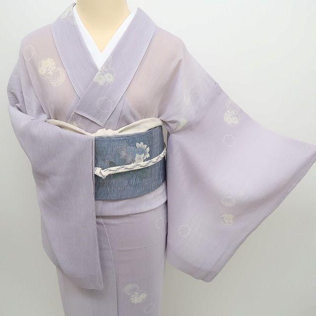 美品 洗える夏着物 誂えポリエステル 居敷当て付き 絽 小紋 着物 A2285 m1622＊洗える夏着物 絽 誂えポリエステル 小紋 - メルカリ