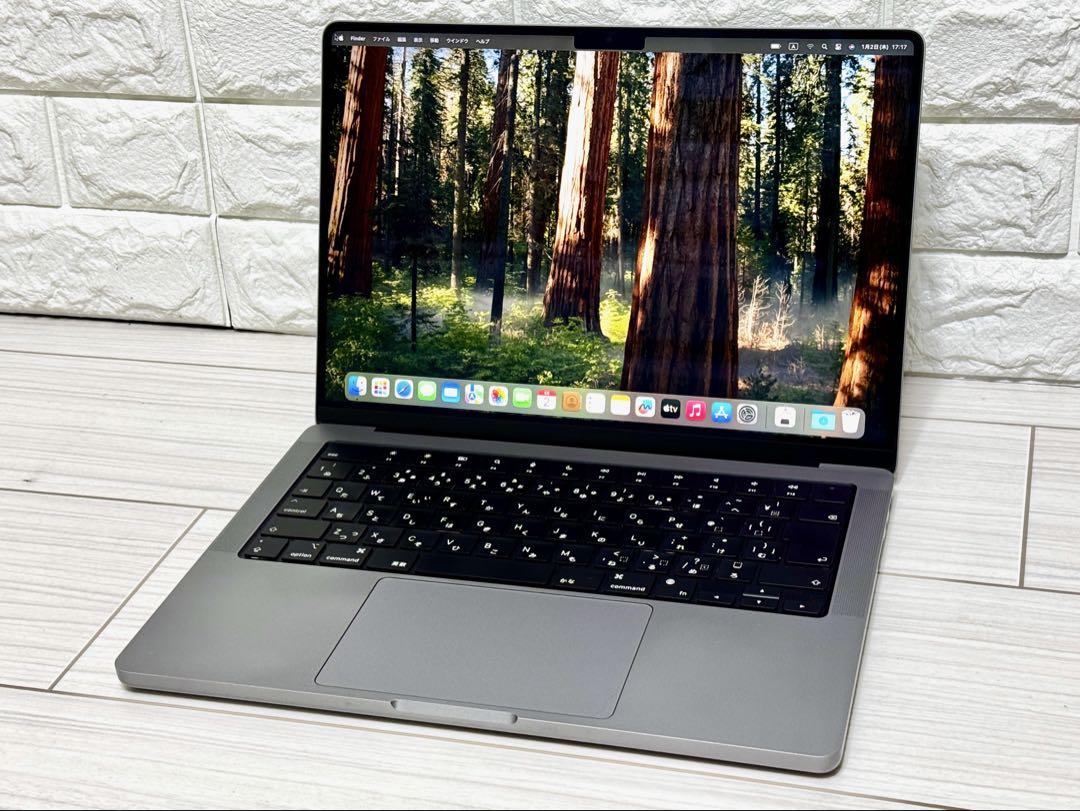 アップル M1Max MacBookPro 14 メモリ32GB SSD1TB AC＋