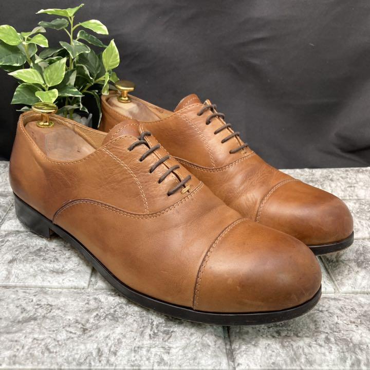 人気限定品 PADRONE パドローネ 42 ストレートチップ ラウンドトゥ ブラウン 革靴 4Uqie-m95620899008 得価高品質