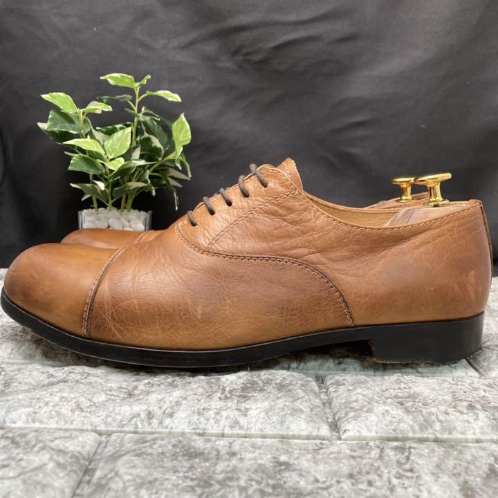 人気限定品 PADRONE パドローネ 42 ストレートチップ ラウンドトゥ ブラウン 革靴 4Uqie-m95620899008 得価高品質