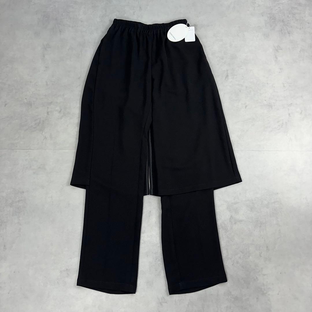新品　FUMIE TANAKA フミエタナカ　ドッキングイージーパンツ　黒　S