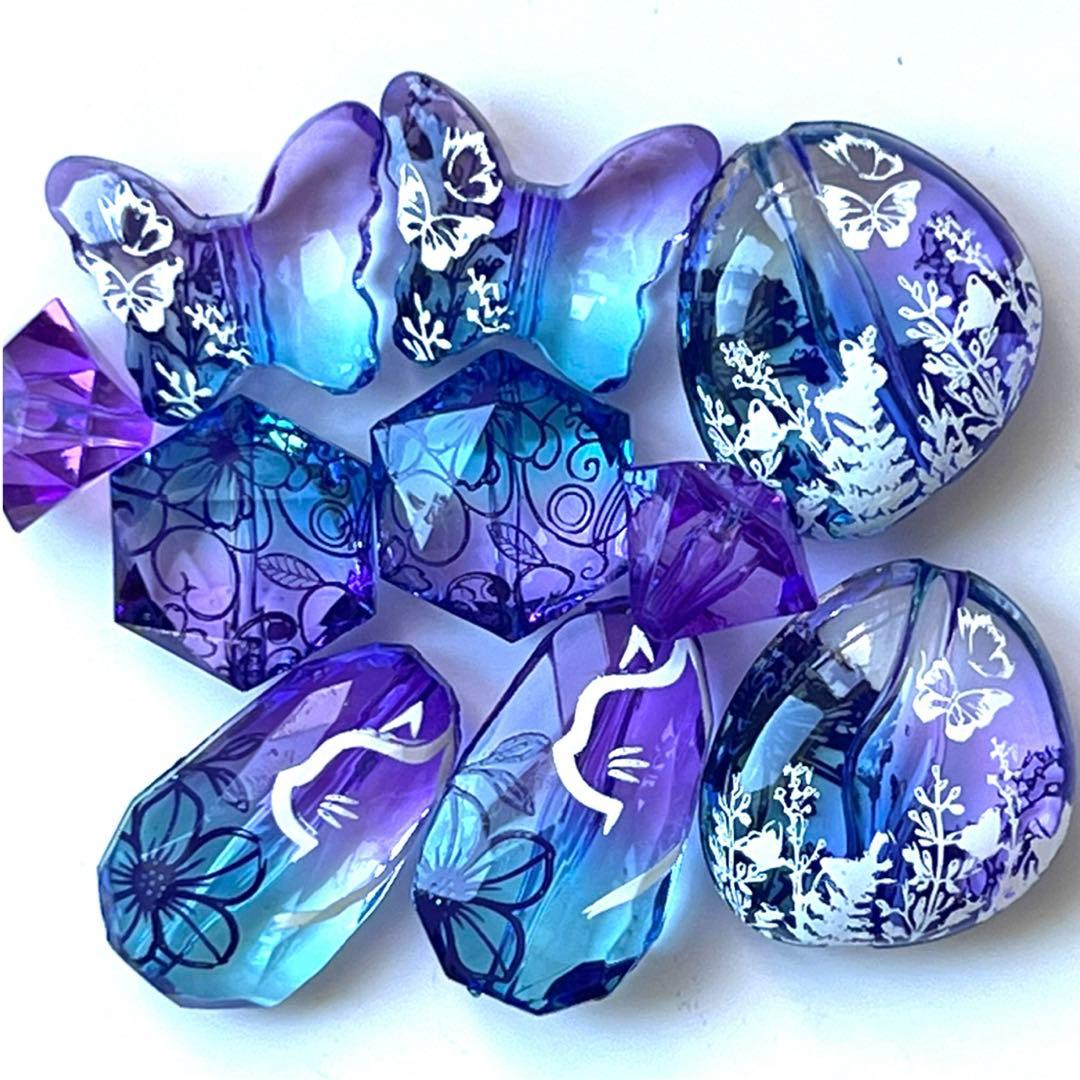 手染め塗装ビーズセット