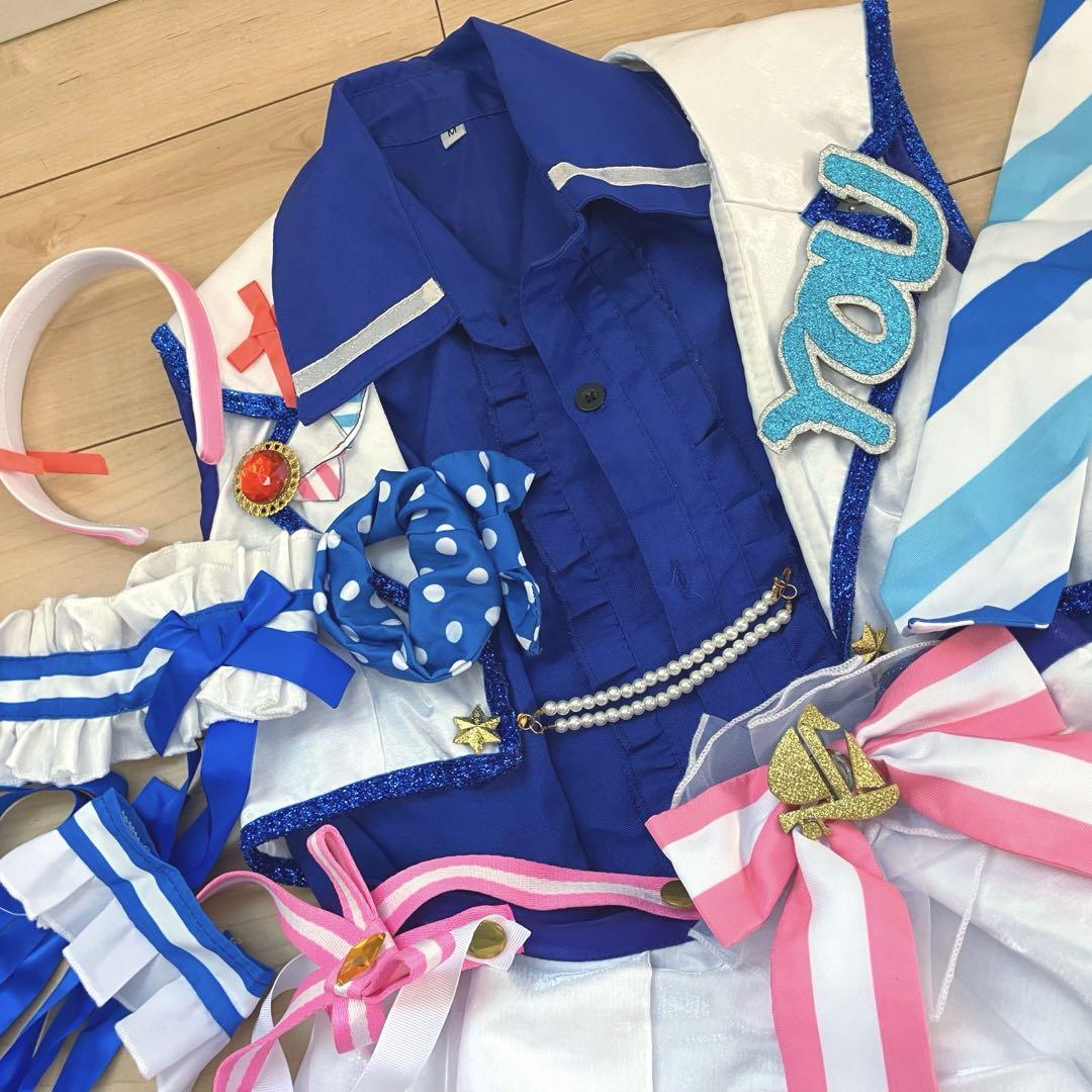 ブーツ付 渡辺曜 スクールユニティコスプレ衣装 ラブライブサンシャイン ブーツ付 渡辺曜 スクールユニティコスプレ衣装 ラブライブ