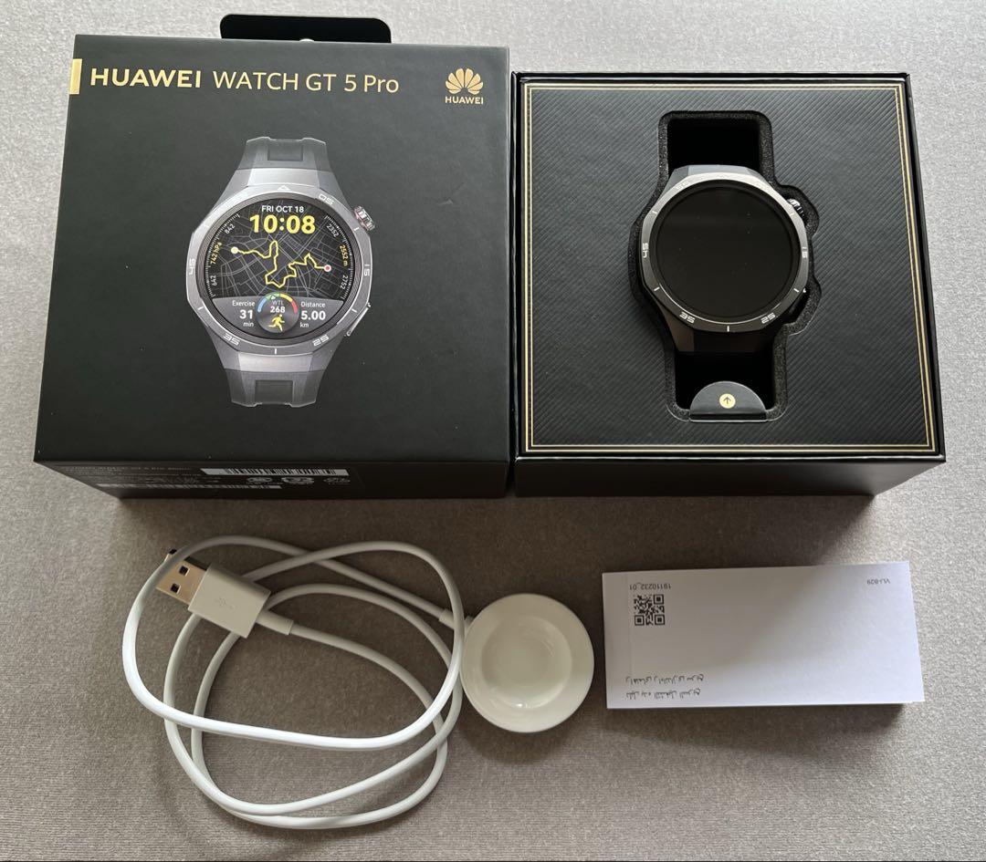 【美品♡大人気】HUAWEI　WATCH GT5 PRO 46mm ブラック