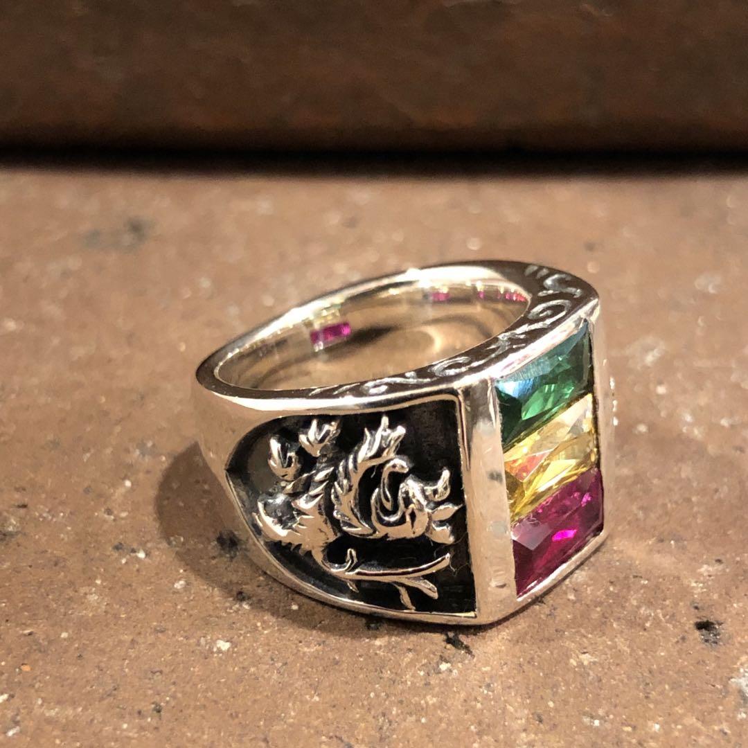 【SALE 】 925シルバーRastaリング-9号