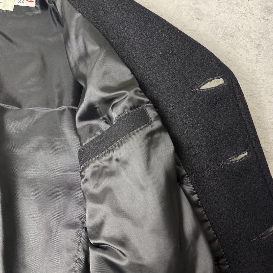 USA製 Schott ショット メルトン Pコート 34 ネイビー 紺