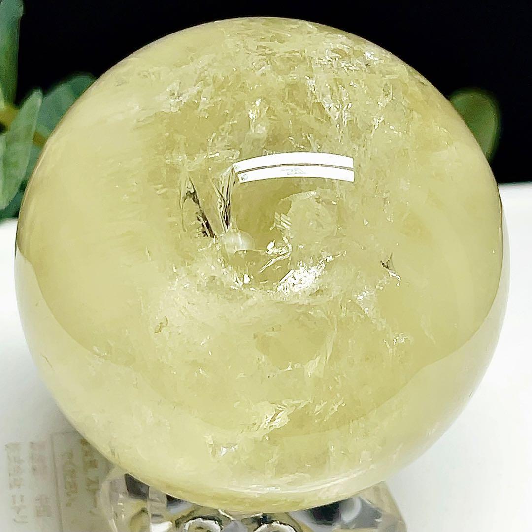 シトリン　丸玉　スフィア　黄水晶　天然石　パワーストーン　【超美品】 3