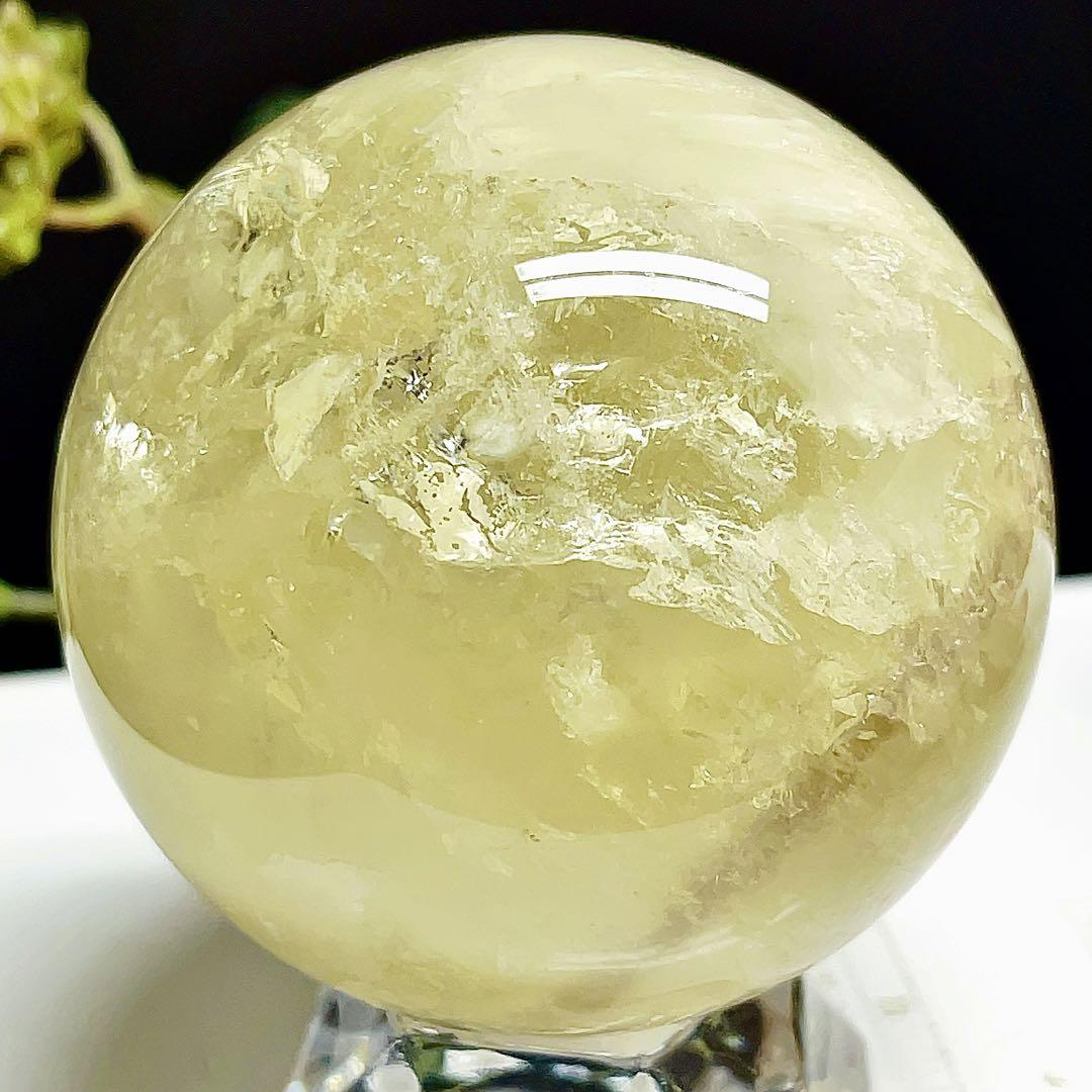 シトリン　丸玉　スフィア　黄水晶　天然石　パワーストーン　【超美品】 3