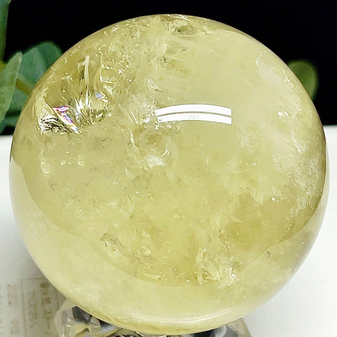 シトリン　丸玉　スフィア　黄水晶　天然石　パワーストーン　【超美品】 3