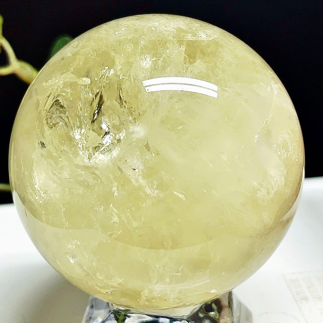シトリン　丸玉　スフィア　黄水晶　天然石　パワーストーン　【超美品】 3