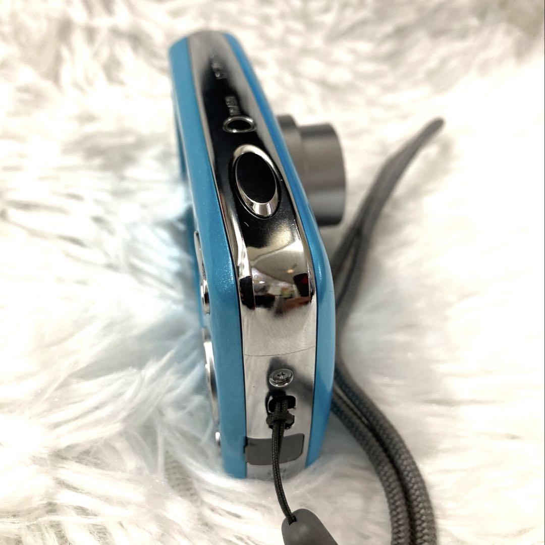 美品 Panasonic LUMIX DMC-S1 コンデジ デジカメ 水色