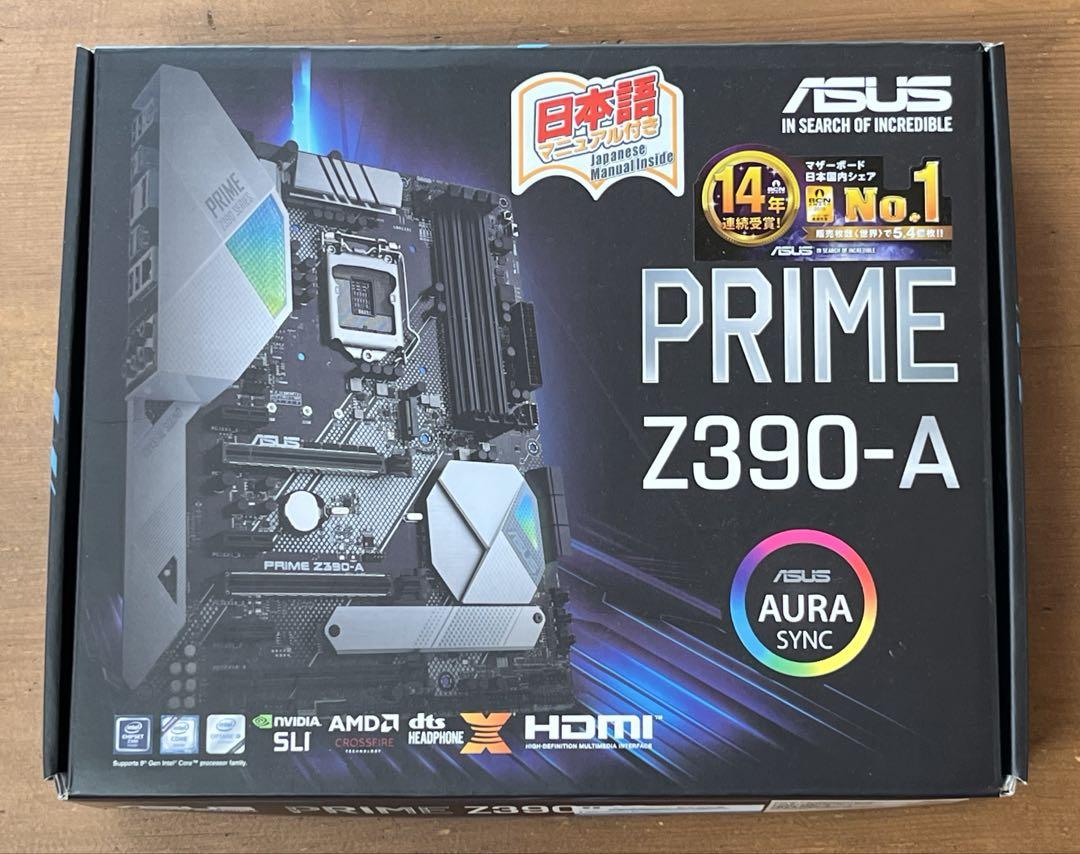 Core i7 8700 マザーボードZ390-A メモリー24GBセット