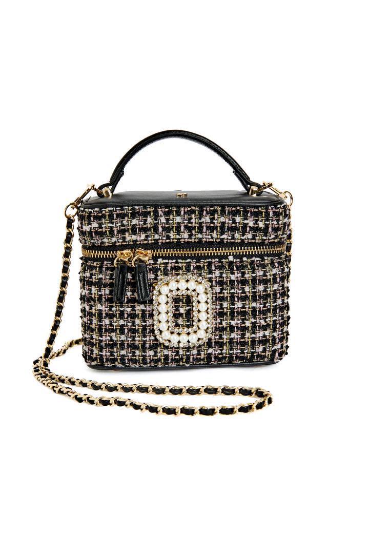 Her lip to❤️Tweed Crystal Vanity Bag❤️ワンピに
