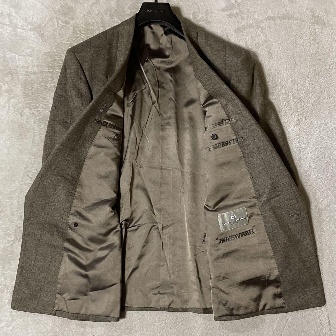 定価25万円 ミラショーン ストライプ柄ダブルセットアップ T175 美品