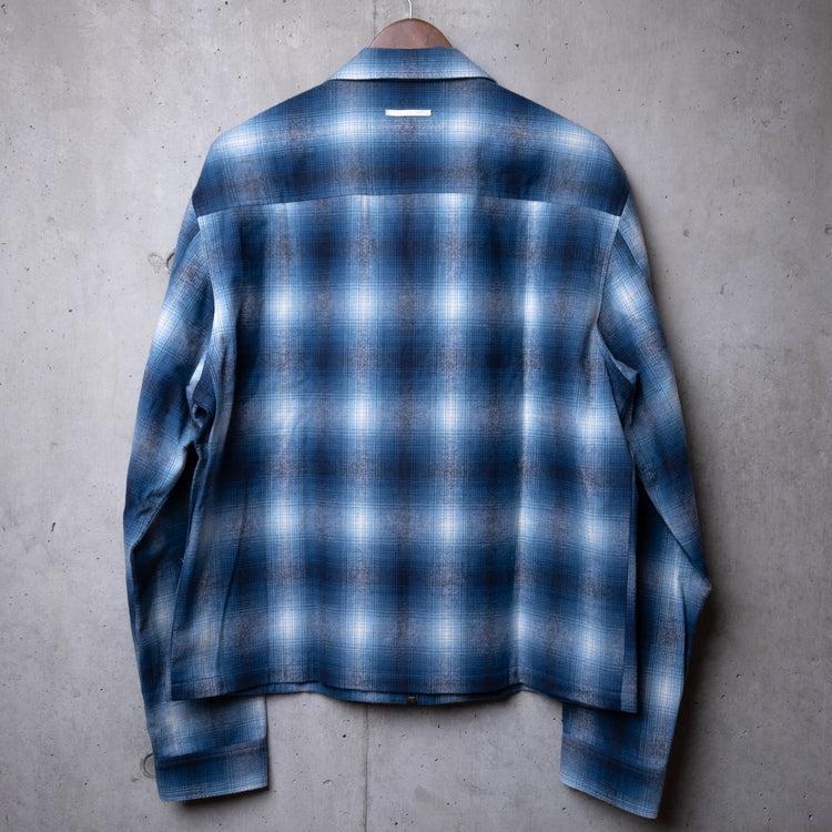 kinema ombre zip shirt オンブレ ジップ シャツ L