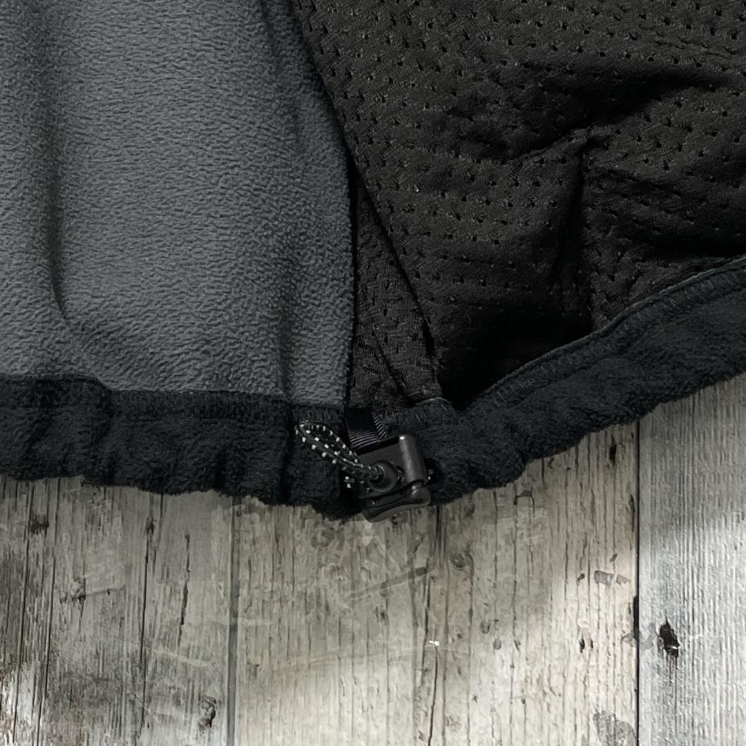 エルエルビーン ポーラテック 刺繍ロゴ 黒 XL ドロコード付 フリースベスト