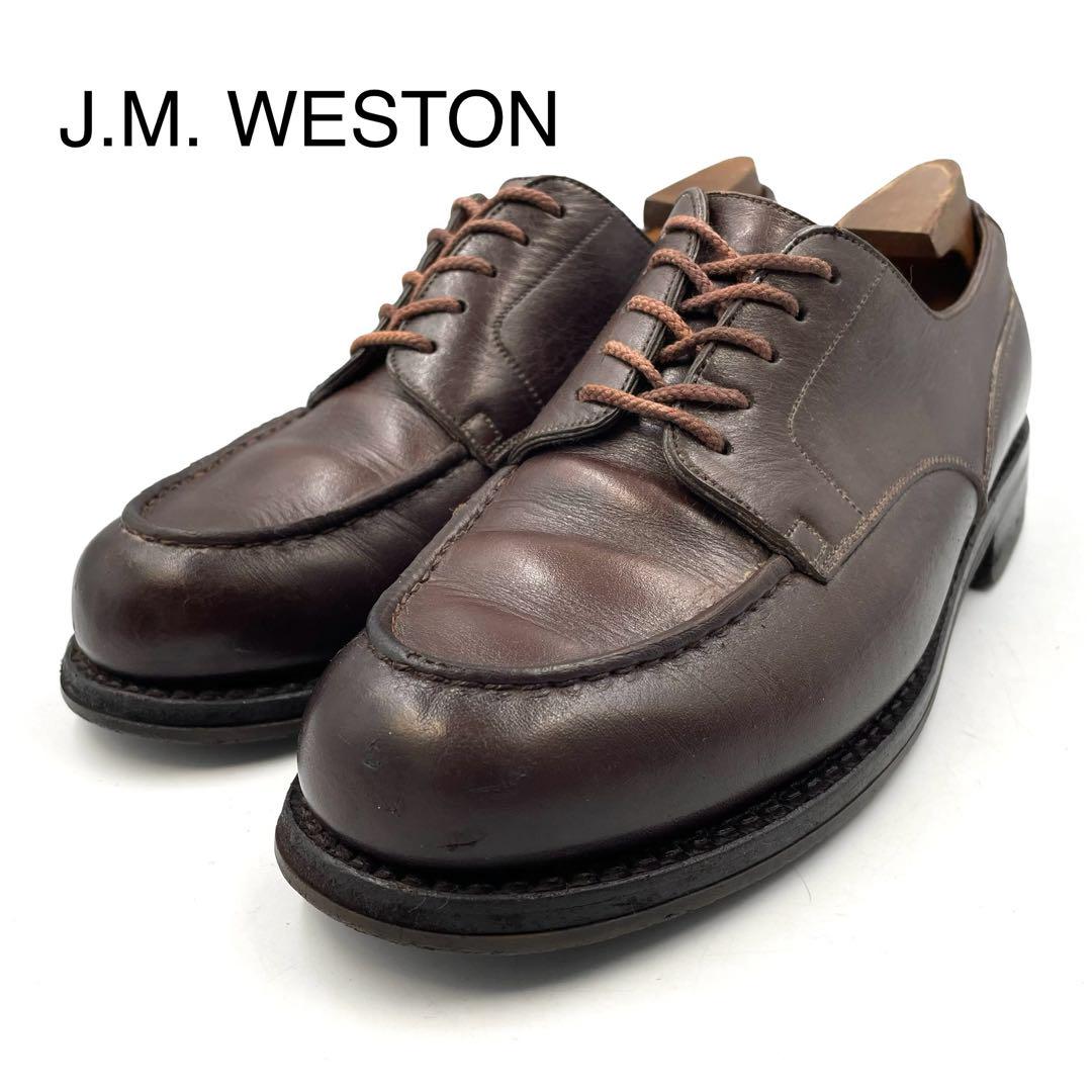 J.M. WESTON ゴルフ ダービーシューズ 641 ダークブラウン 茶 5
