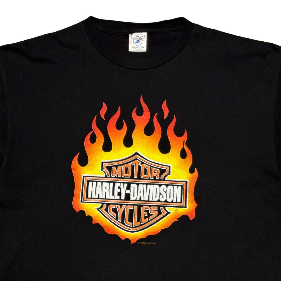 90´s〜 HARLEY DAVIDSON FLAME EMBLEM Tシャツ 90´s〜 HARLEY DAVIDSON FLAME EMBLEM Tシャツ