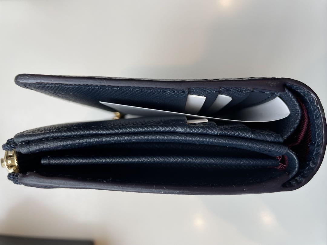 即日発送 新品 お得 Paul Smith ネイビー 二つ折り財布 ポールスミス