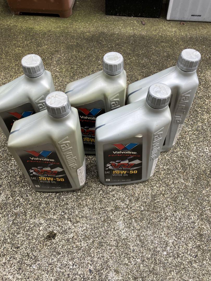 Valvoline VR1 20W-50 5本セット　エンジンオイル 未使用